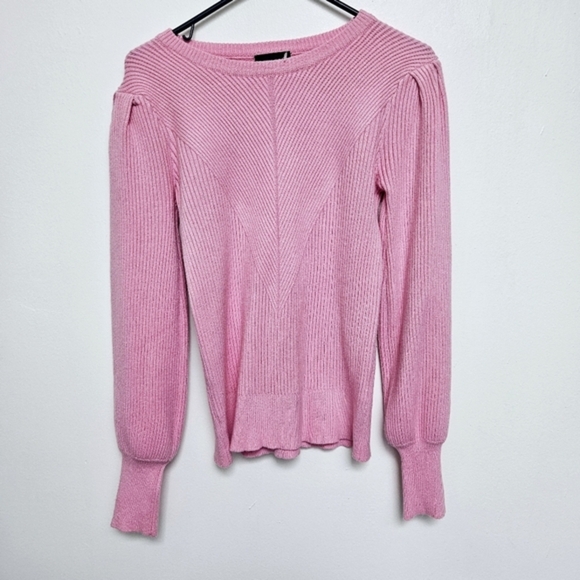 Vici Bubble Over Pink Small Ribbed Bishops Puff Sleeve 100% Algodon  Cotton - Picture 3 of 13